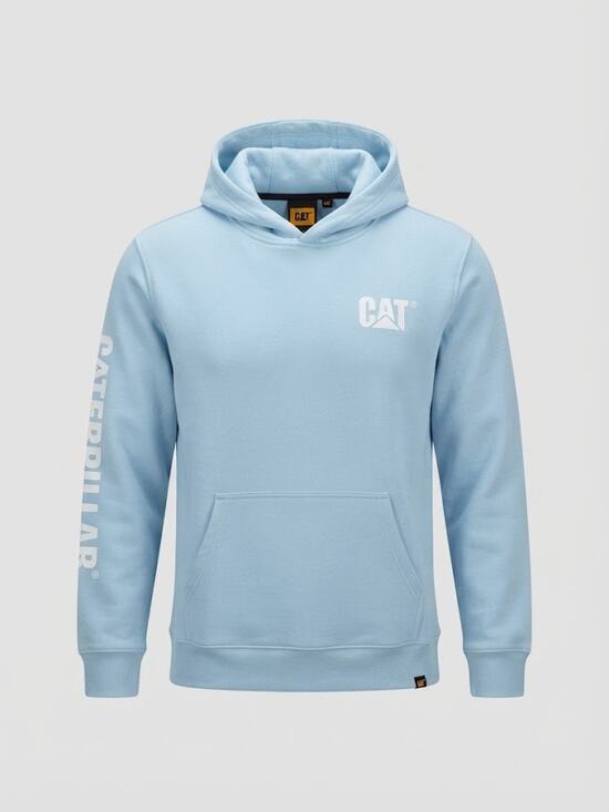 CAT Other - NWT Caterpillar CAT Men's Light Blue Skyway Logo Pullover Hoodie Sweatshirt XL